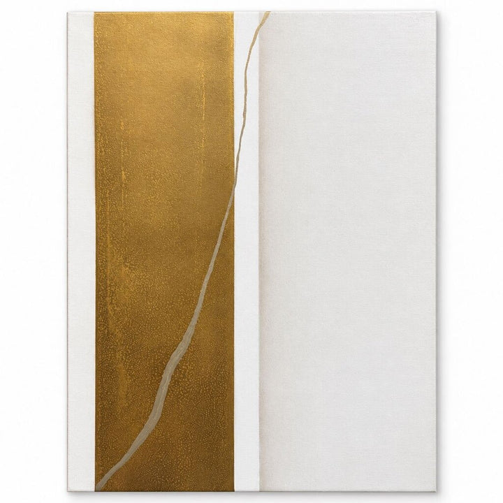 Orig. Price $800 -Golden Layers Abstract Canvas