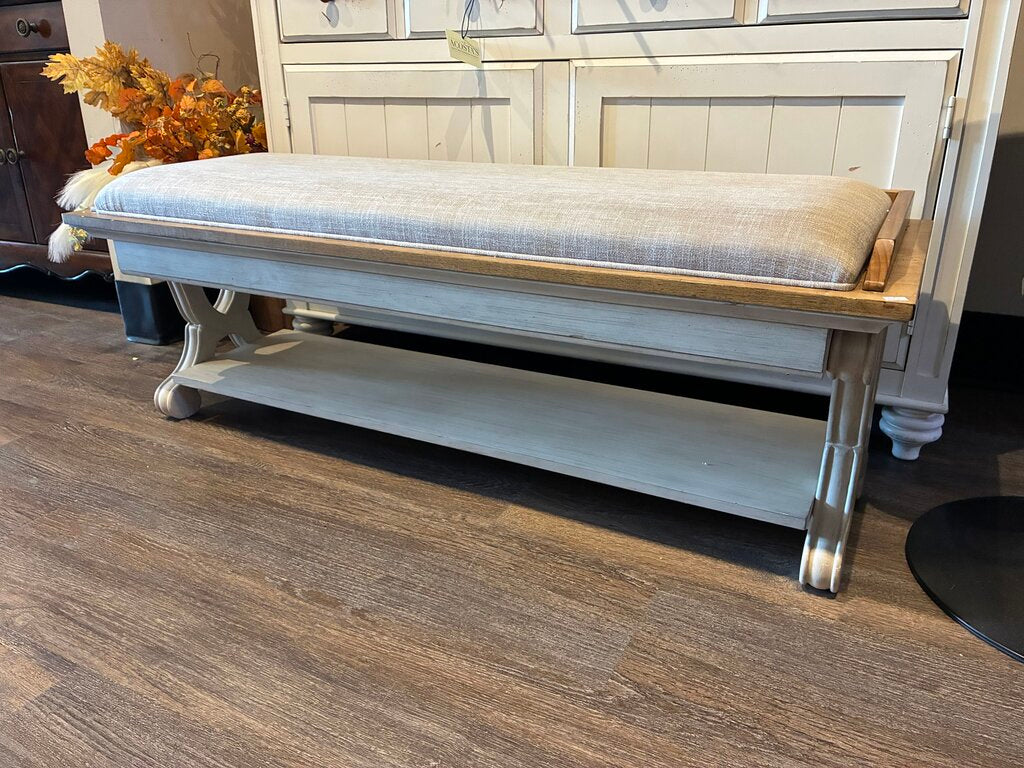 Orig. Price $460 - Farmhouse Reimagined Bench - Acosta's Home