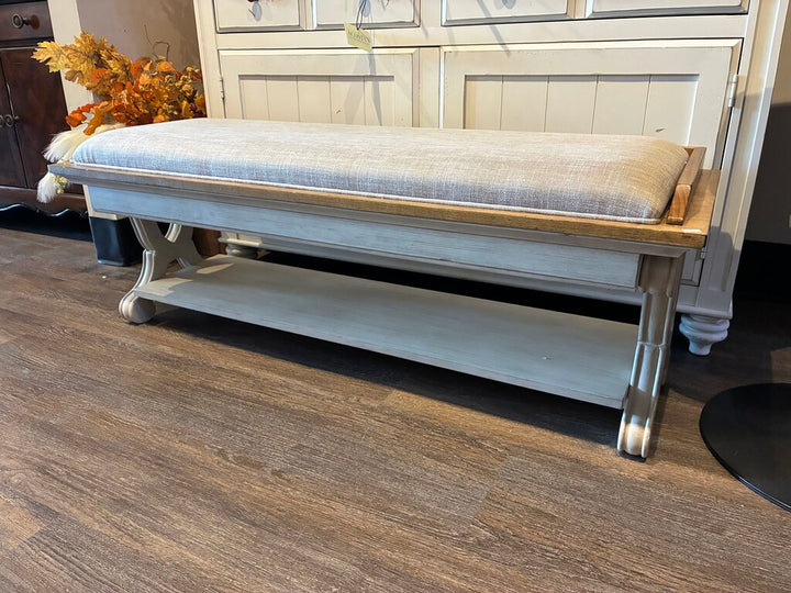 Orig. Price $460 - Farmhouse Reimagined Bench - Acosta's Home