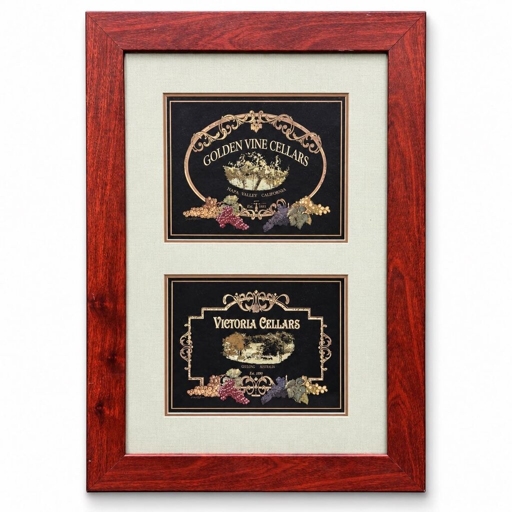 Vineyard Signs Framed Art II