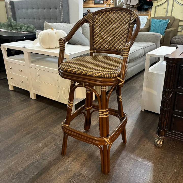 Orig. Price $679 - Renata Rattan Bar Stool - Acosta's Home