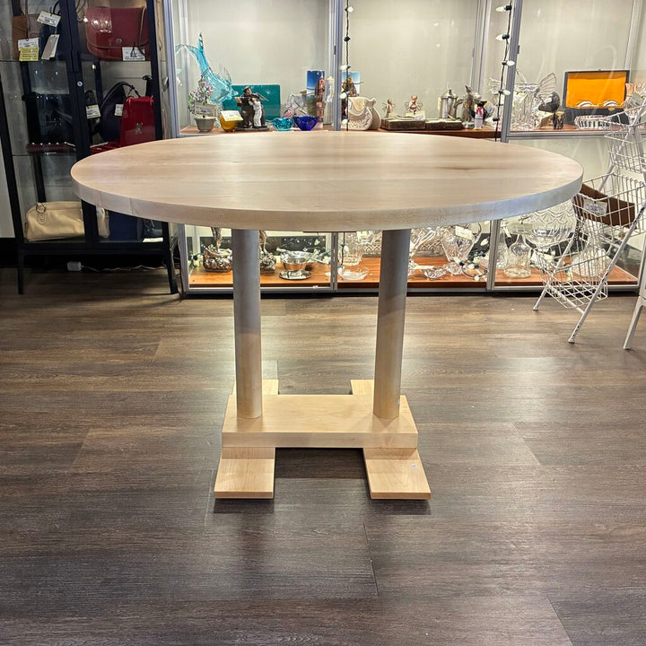 Round Solid Maple Foyer Table - Acosta's Home