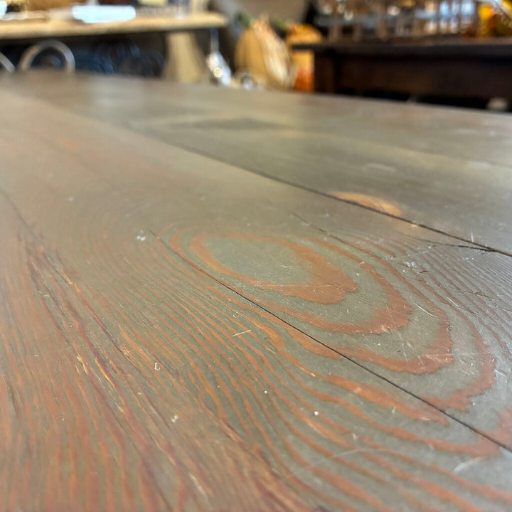 Custom Rustic Farmhouse Dining Table w/ Bench - Acosta's Home