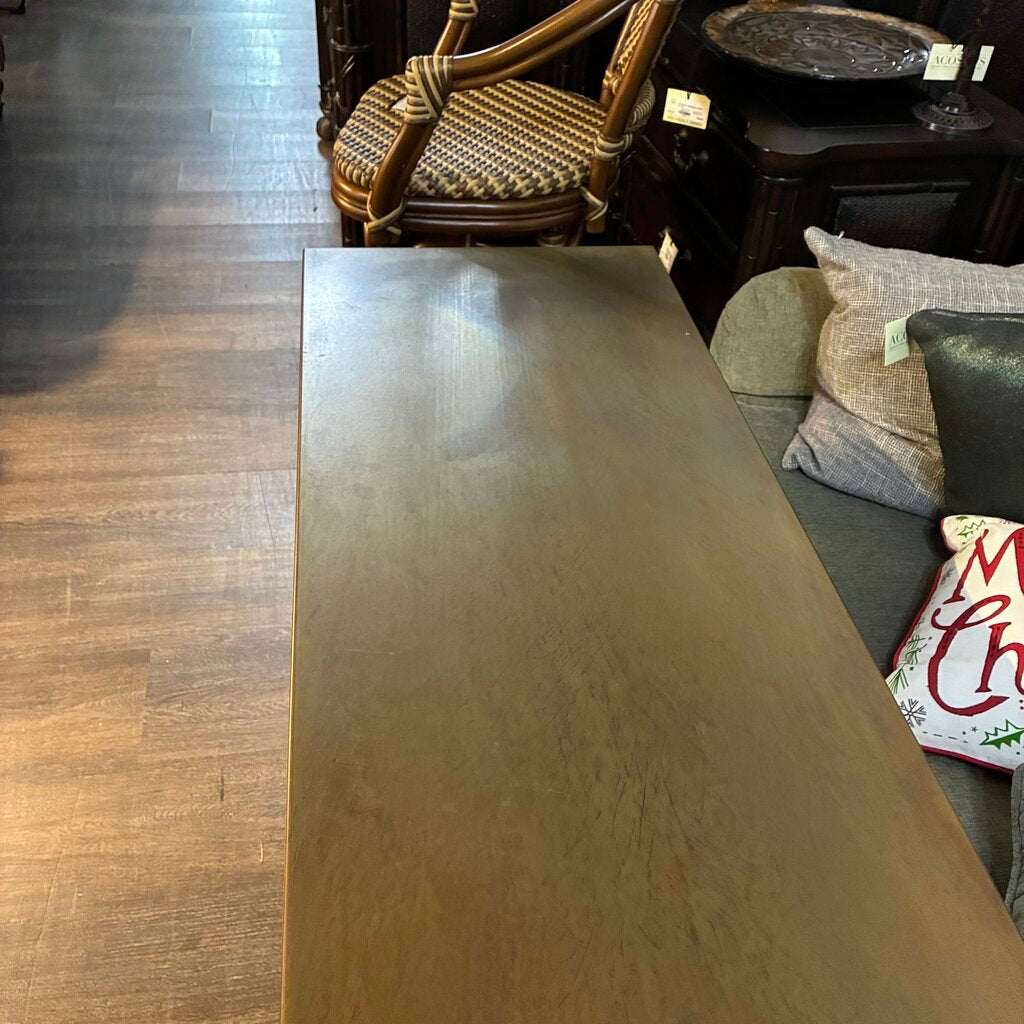 Orig. Price $3,000 - Baker-style Metal Console Table - Acosta's Home
