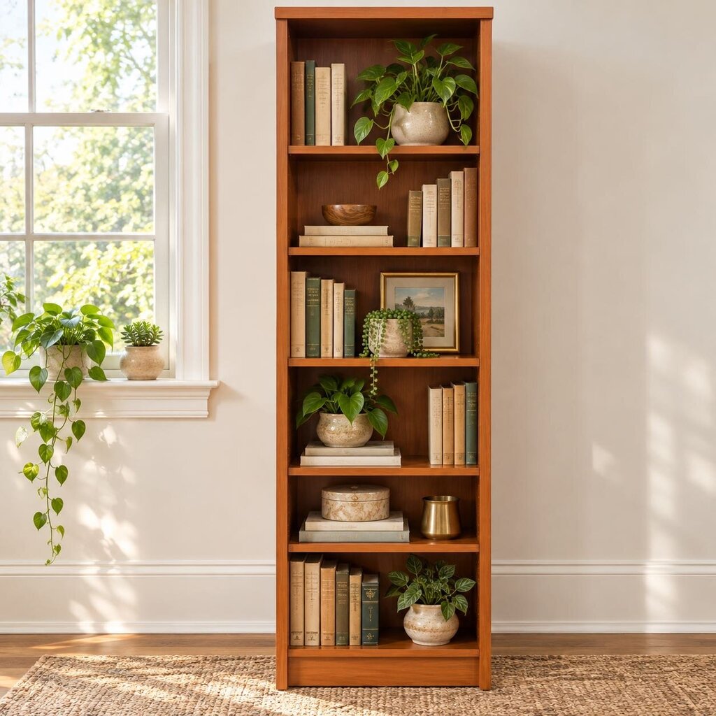 Bookcase w/ Adjustable Shelves - Acosta's Home