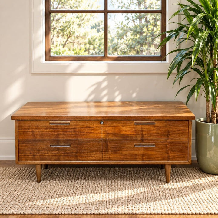 Cedar Chest w/ Velvet-lined Shelf - Acosta's Home