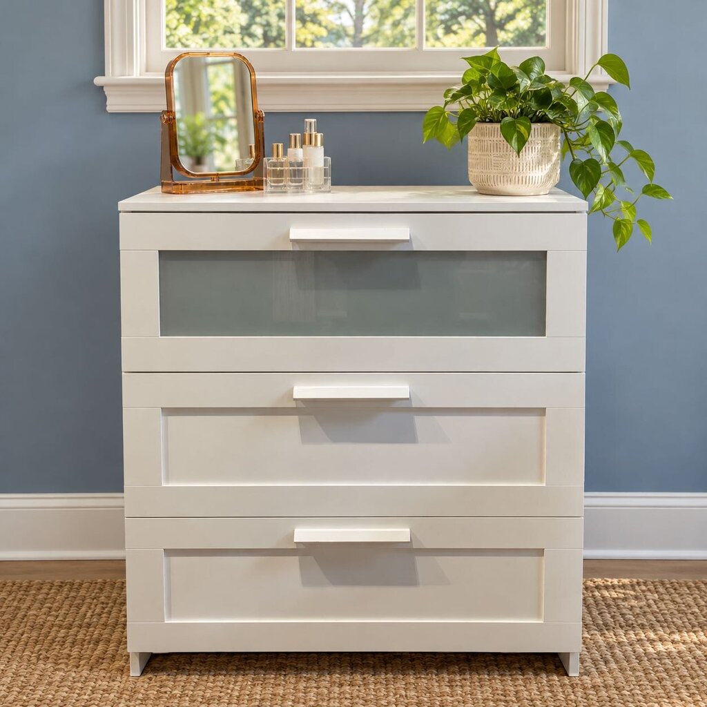Orig. Price $179 - 3-Drawer Brimnes Chest - Acosta's Home