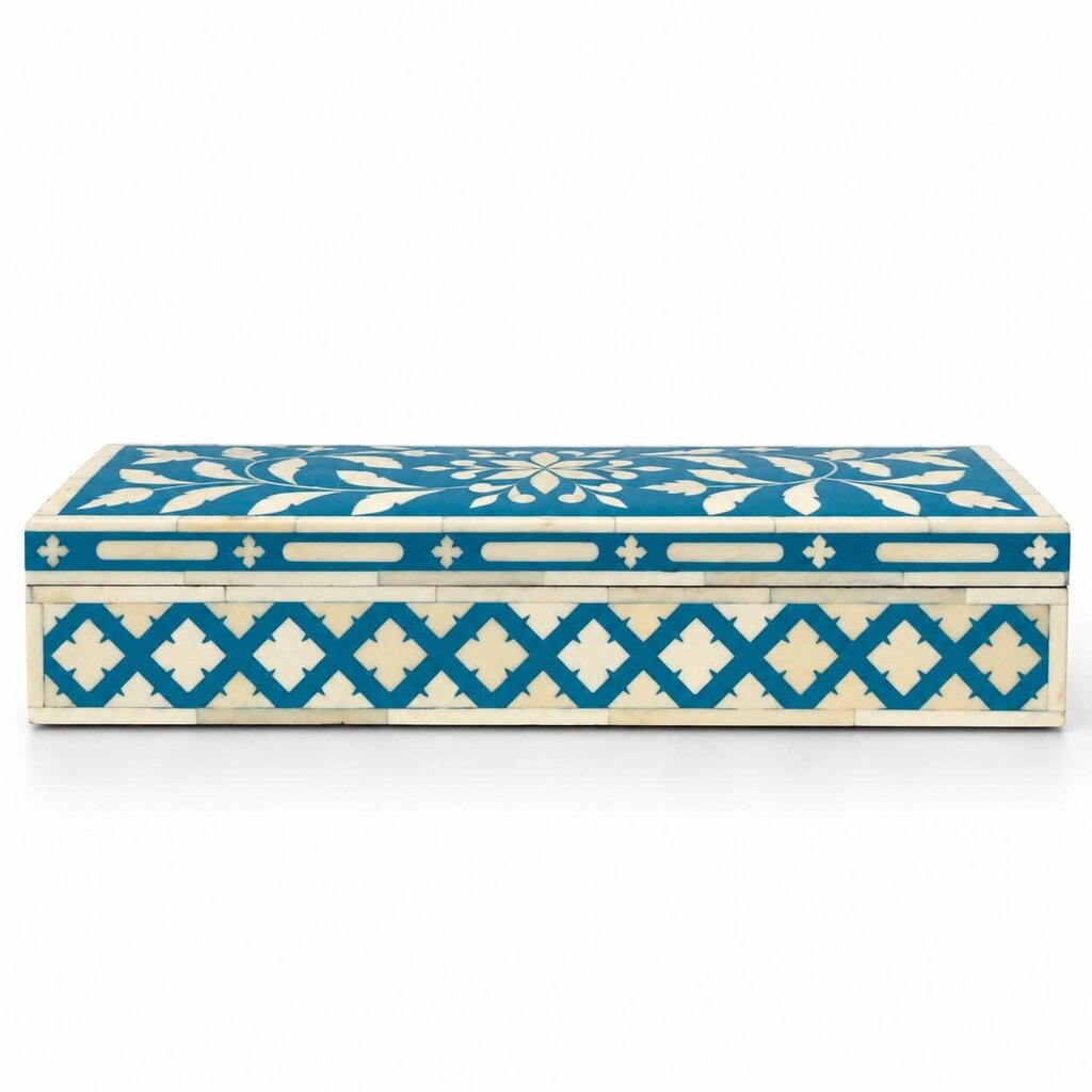 Orig. Price $341 - Amanda Storage Box w/ Bone Inlay - Acosta's Home