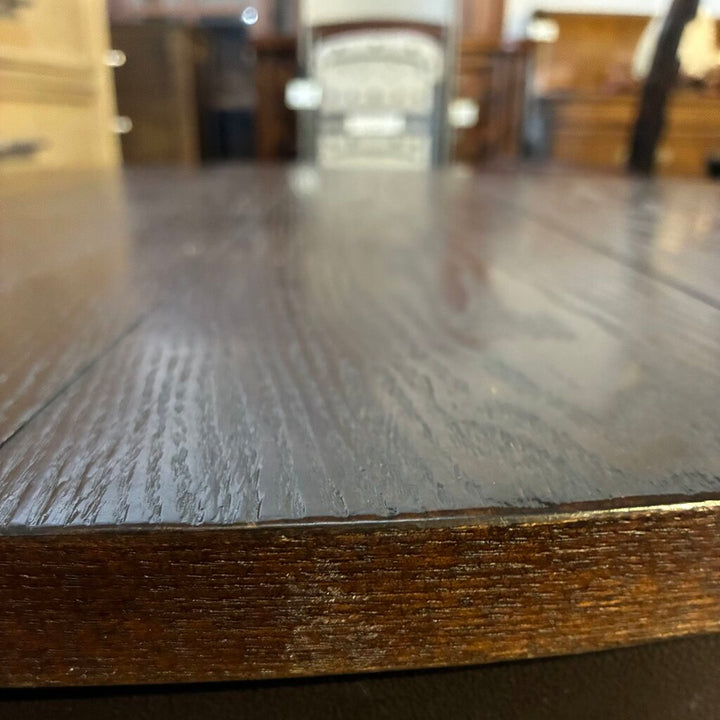 Orig. Price $800 - Round Wood and Metal Coffee Table - Acosta's Home