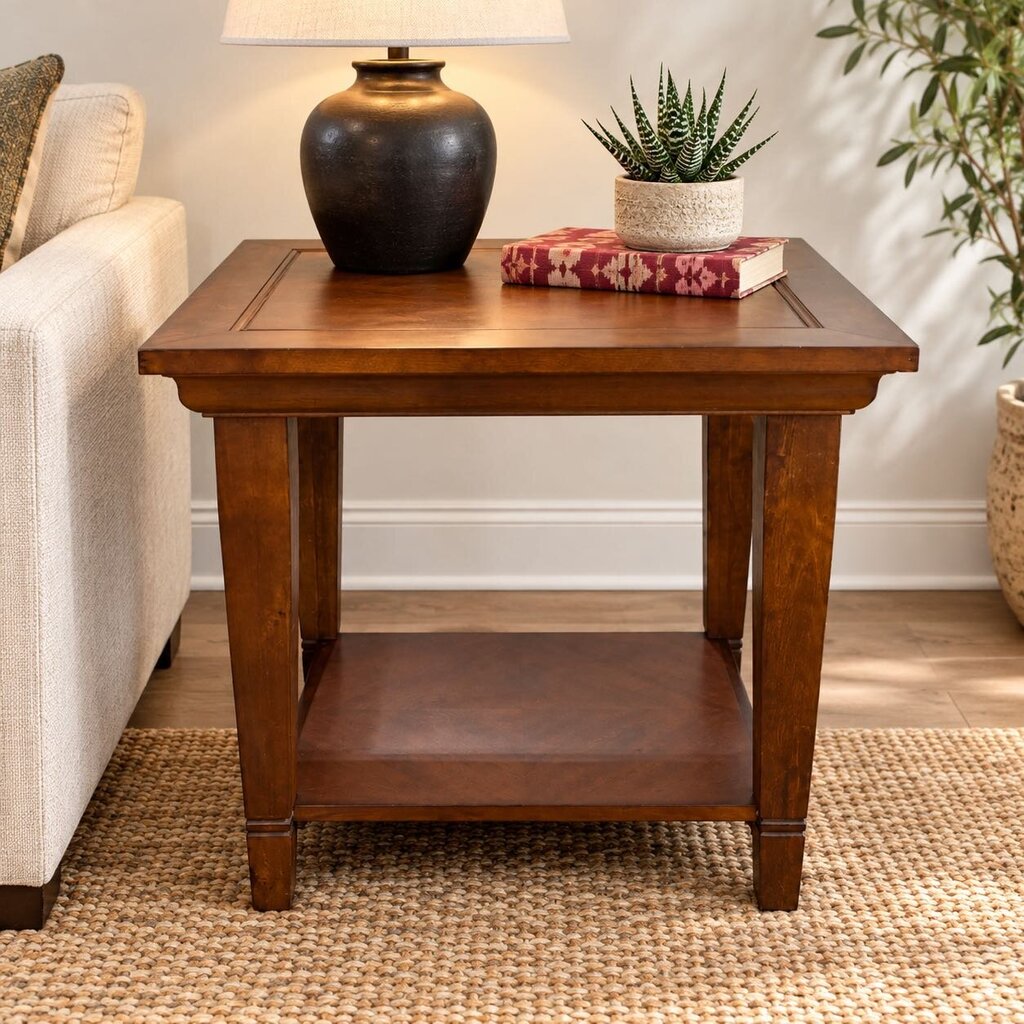 Wooden End Table - Acosta's Home