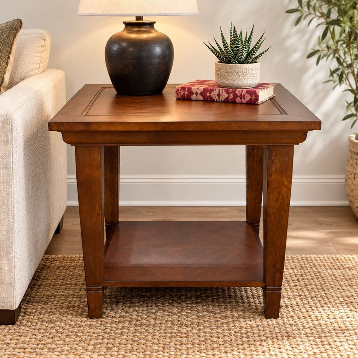 Wooden End Table - Acosta's Home