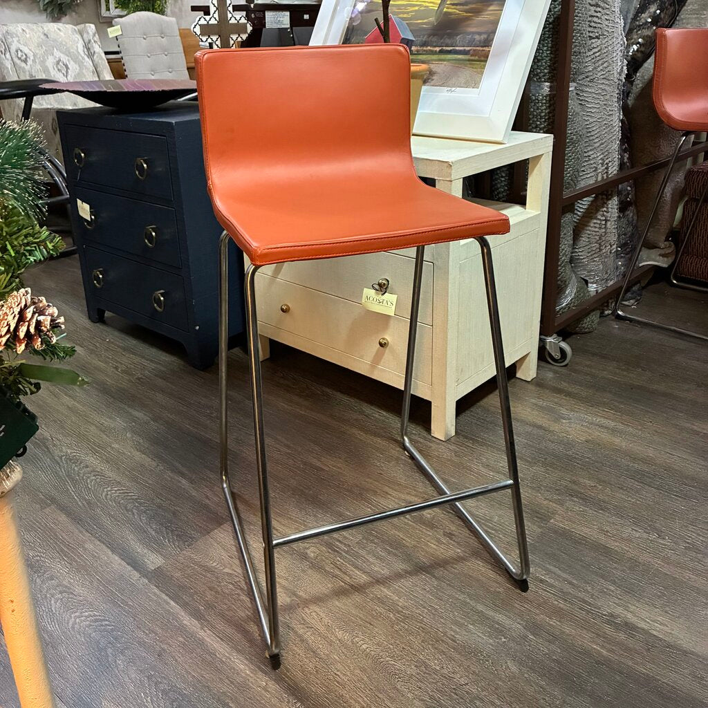 Bernhard Vegan Leather Stool - Acosta's Home