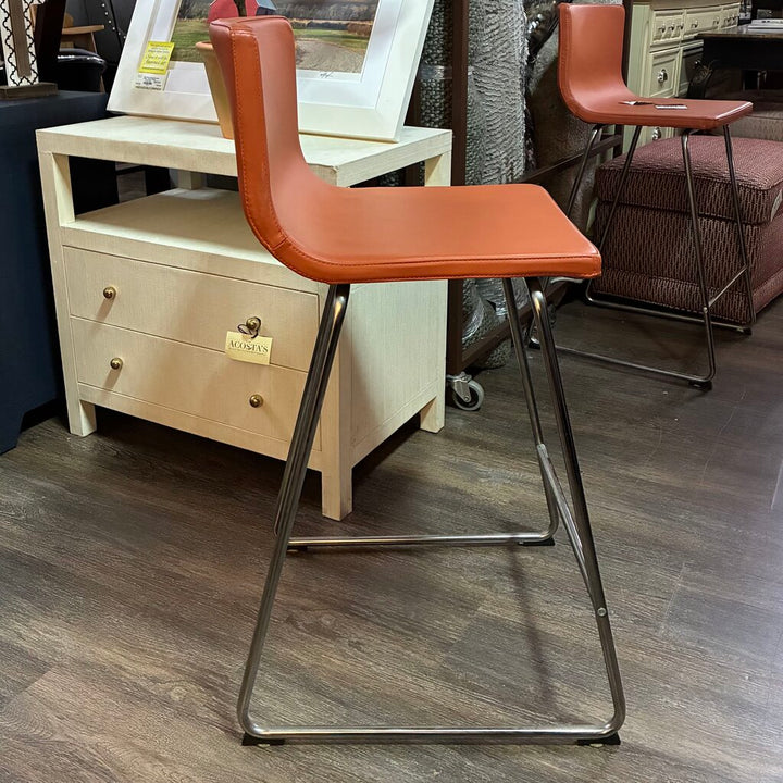Bernhard Vegan Leather Stool - Acosta's Home