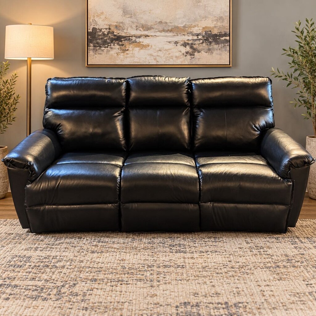 Orig. Price $6,649 - Jay Powered Reclining Leather Sofa w/ Remote - Acosta's Home