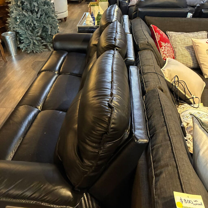 Orig. Price $6,649 - Jay Powered Reclining Leather Sofa w/ Remote - Acosta's Home