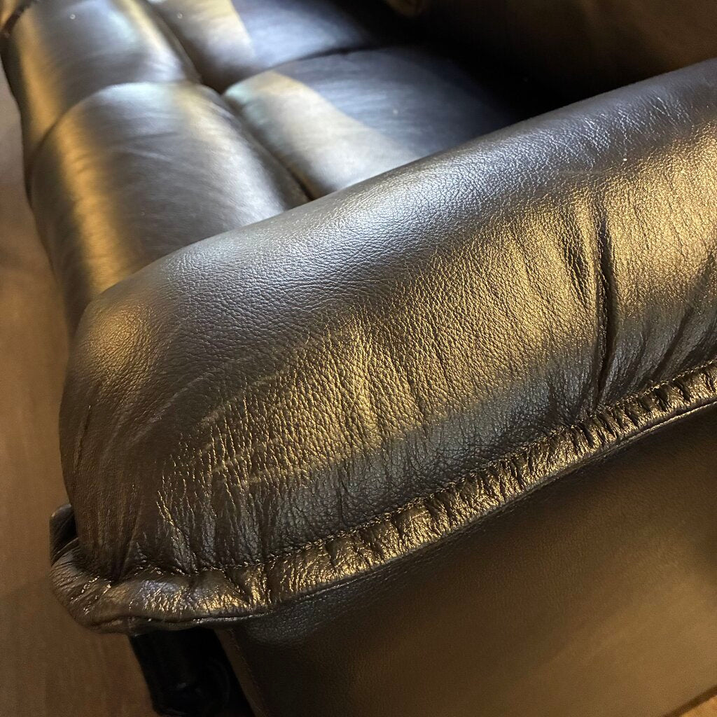 Orig. Price $6,649 - Jay Powered Reclining Leather Sofa w/ Remote - Acosta's Home