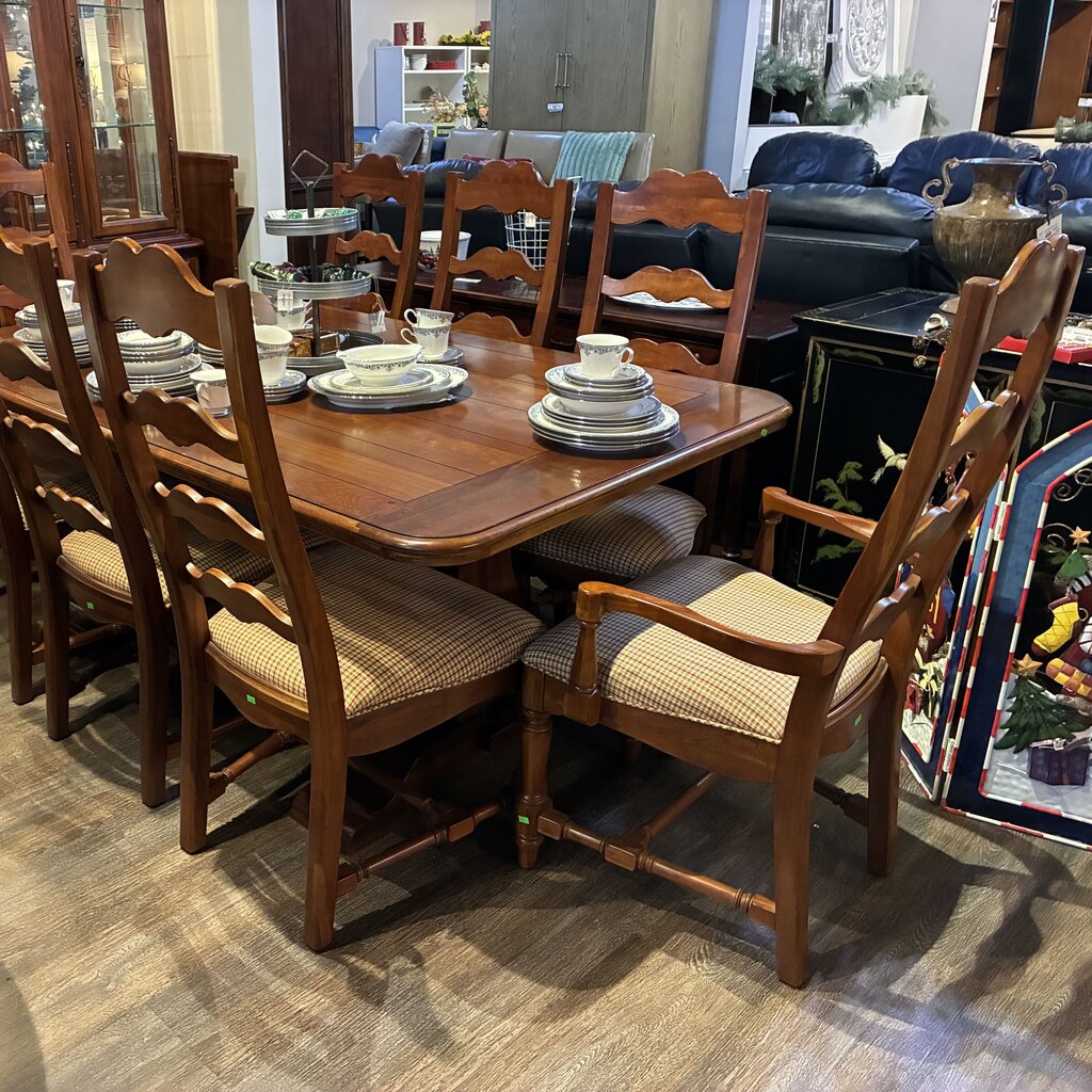 Dining Table w/ 8 Chairs & Buffet w/ Hutch - Acosta's Home