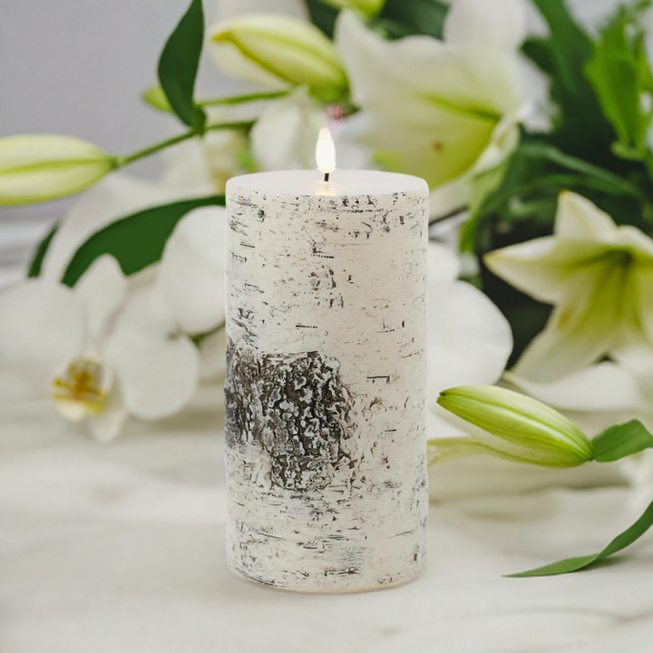 LED Birch Candle