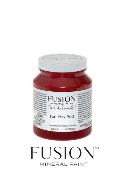 Fusion Mineral Paint-FORT YORK RED (Pint) - Acosta's Home