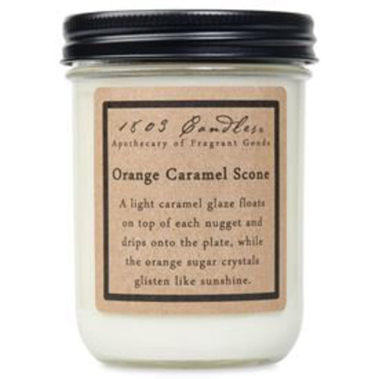 1803 Jar Candle - Orange Caramel Scone - Acosta's Home