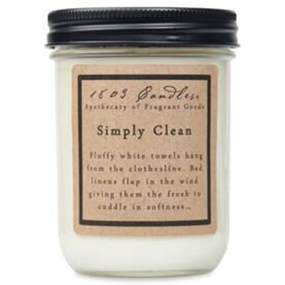1803 Jar Candle - Simply Clean