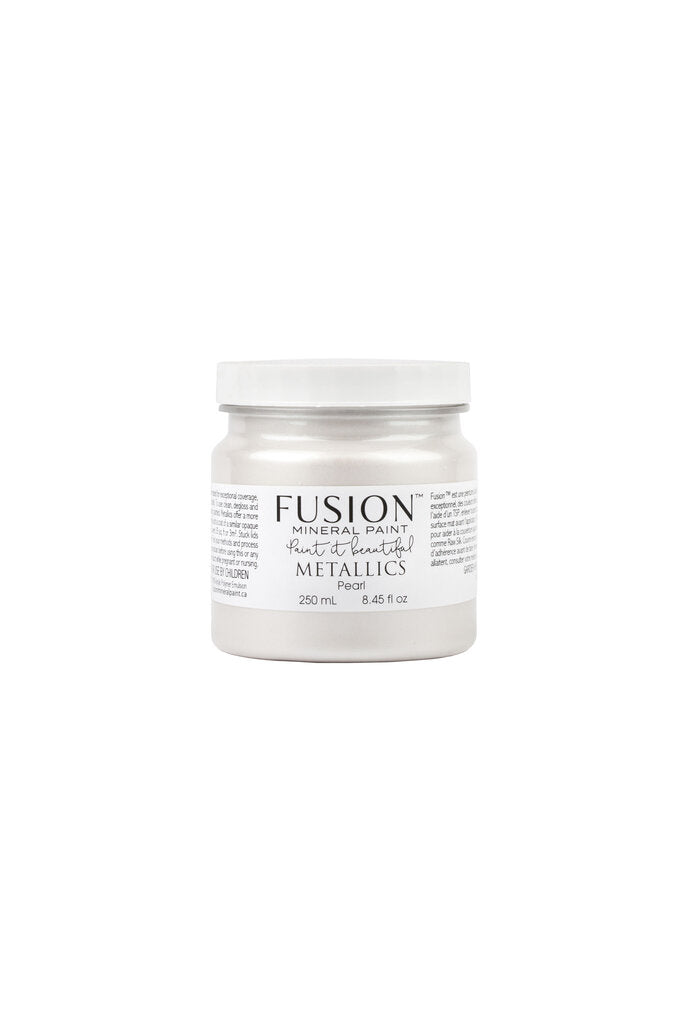 Fusion Mineral Paint-METALLIC PEARL (Half Pint). - Acosta's Home