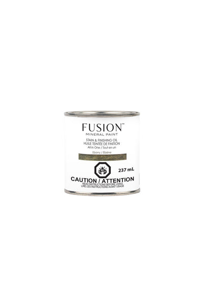 Fusion Mineral Paint-Stain & Finishing Oil-Ebony - Acosta's Home