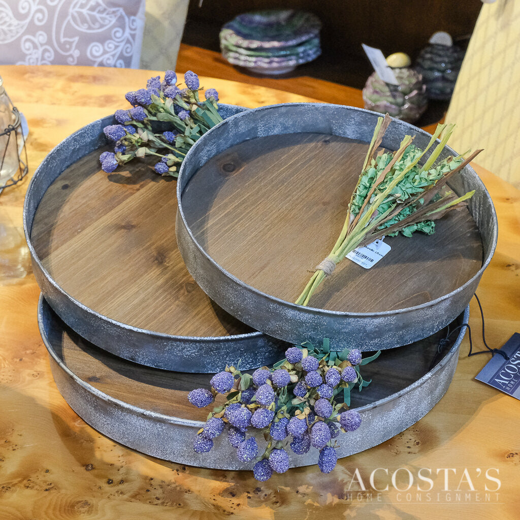 Set of 3 Cake Pan Style Trays - Acosta's Home