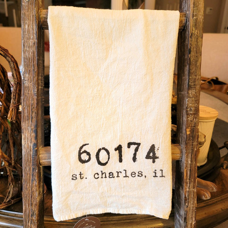 St. Charles, IL 60174 Cotton Tea Towel - Acosta's Home