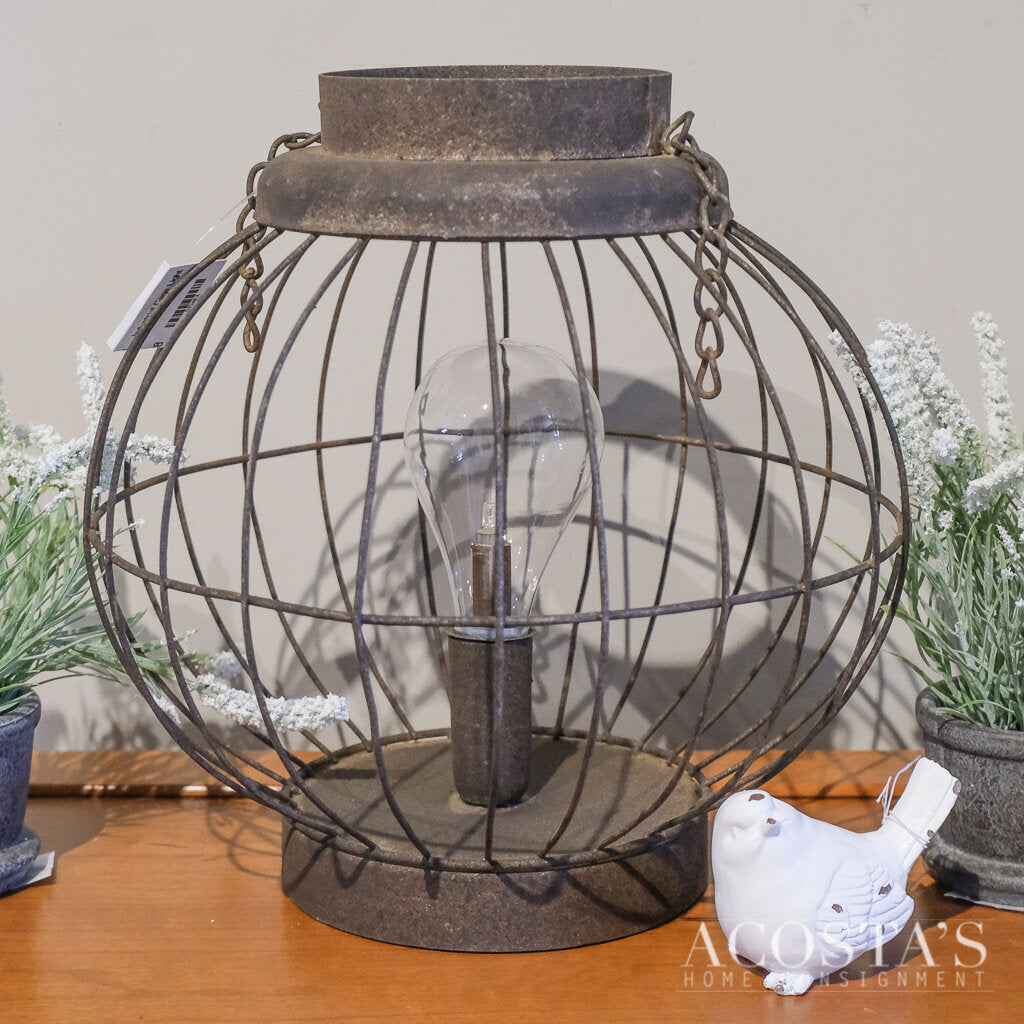 Industrial Cage Light - Acosta's Home