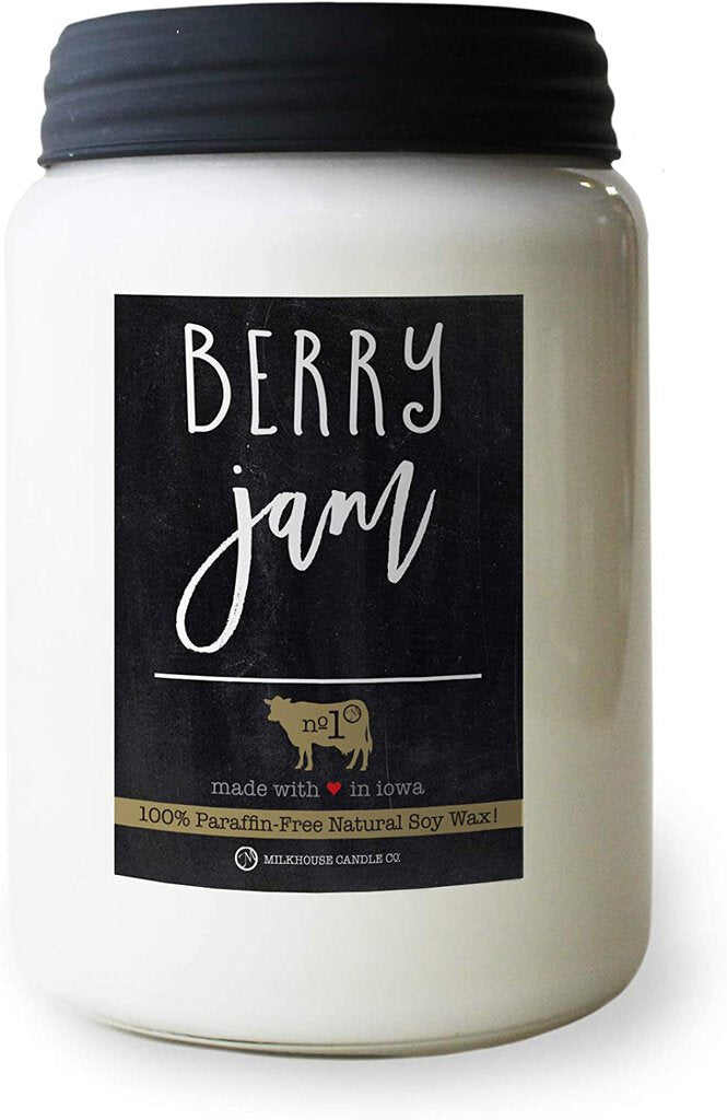 Milkhouse Farmhouse Jar Candle - Berry Jam