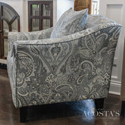 (BRAND NEW) Paisley Accent Chair in Performance Fabric