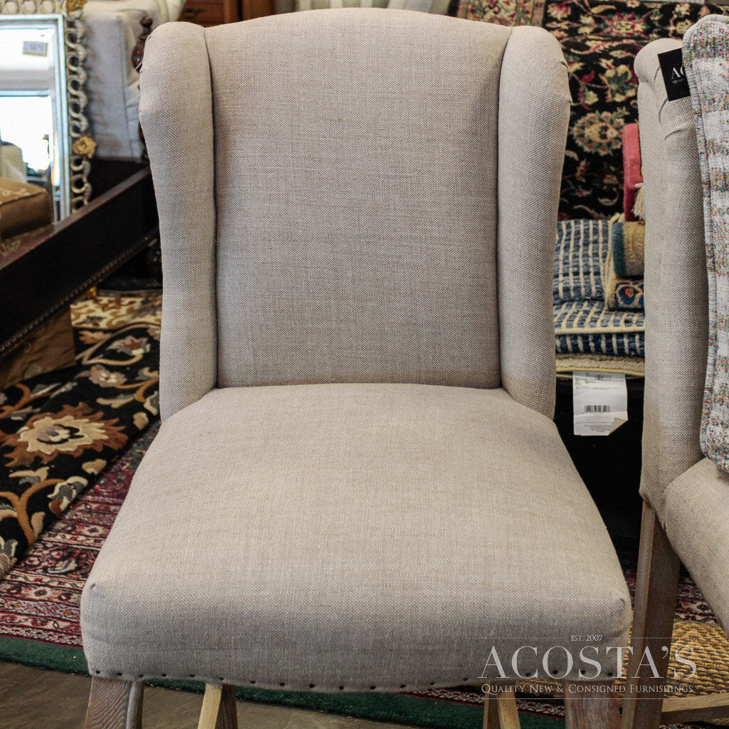 (BRAND NEW) Original Price $650 - Upholstered Barstool with Wing Back
