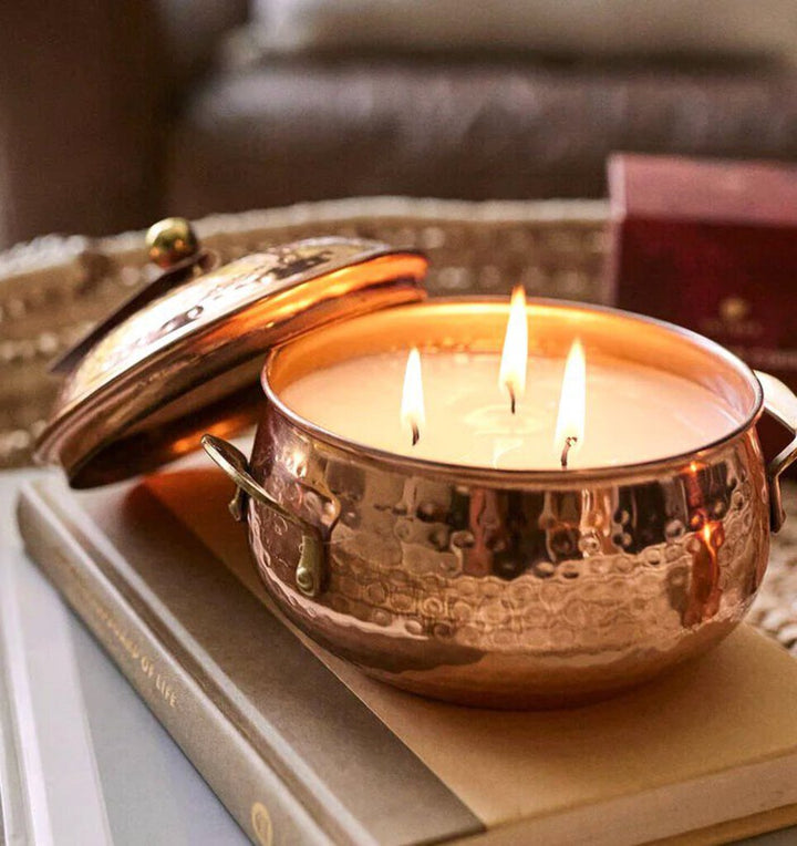 Simmered Cider Copper Pot 3-Wick Candle