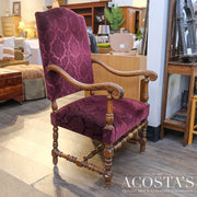 Orig Price $1500 - Antique King Louis Arm Chair