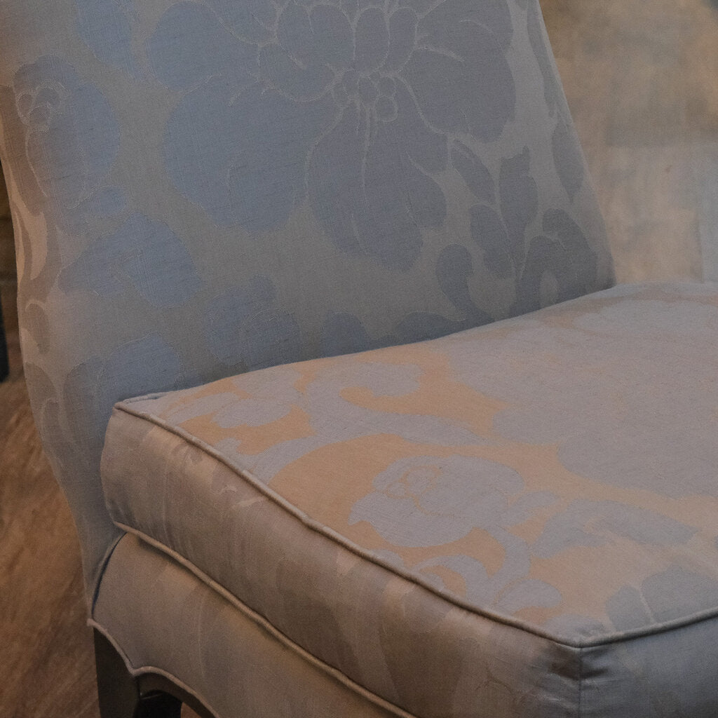 Feather Fill Floral Accent Chair