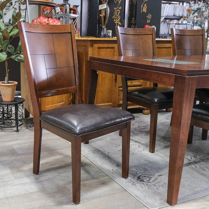 Dining Table with Leaf and 6 Chairs