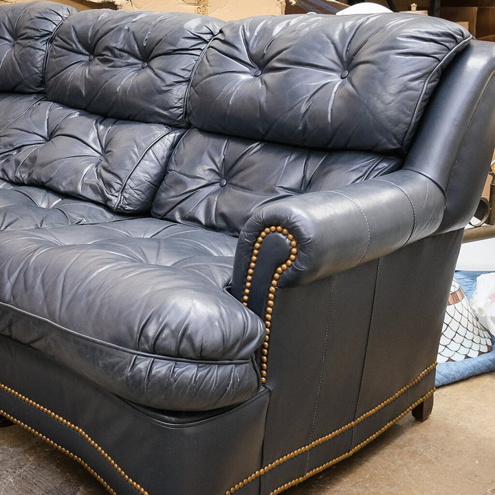 Orig Price $6800 - Tufted Leather Sofa