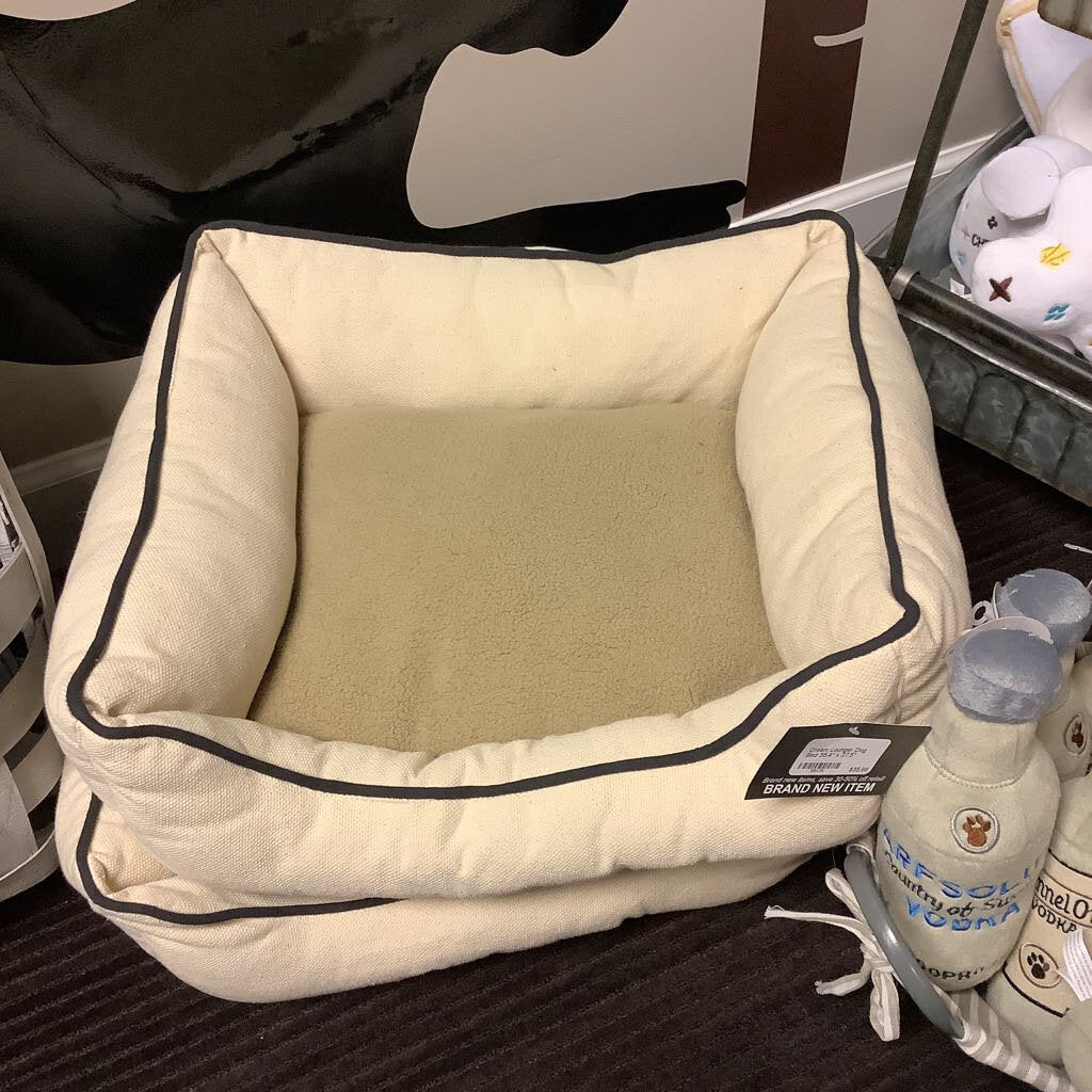 Cream Lounger Dog Bed
