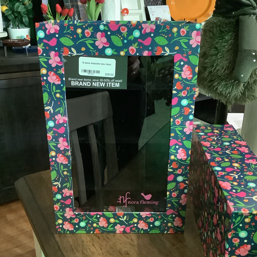 NF 12 piece keepsake box - floral