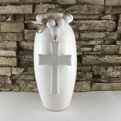 Vase with Cross Beads