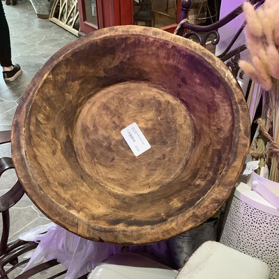 Round Wood Bowl