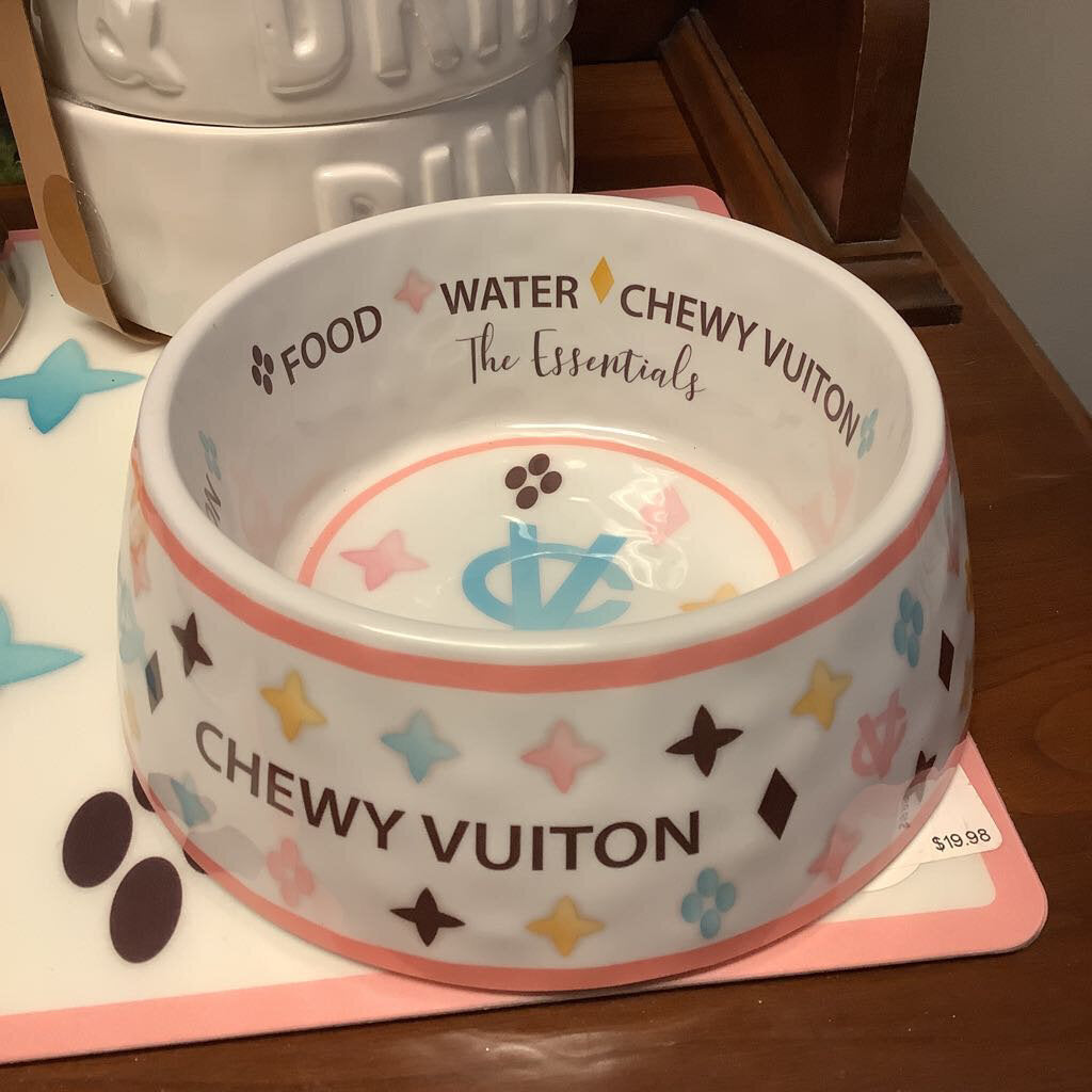 Medium Chewy Vuitton Dog Bowl