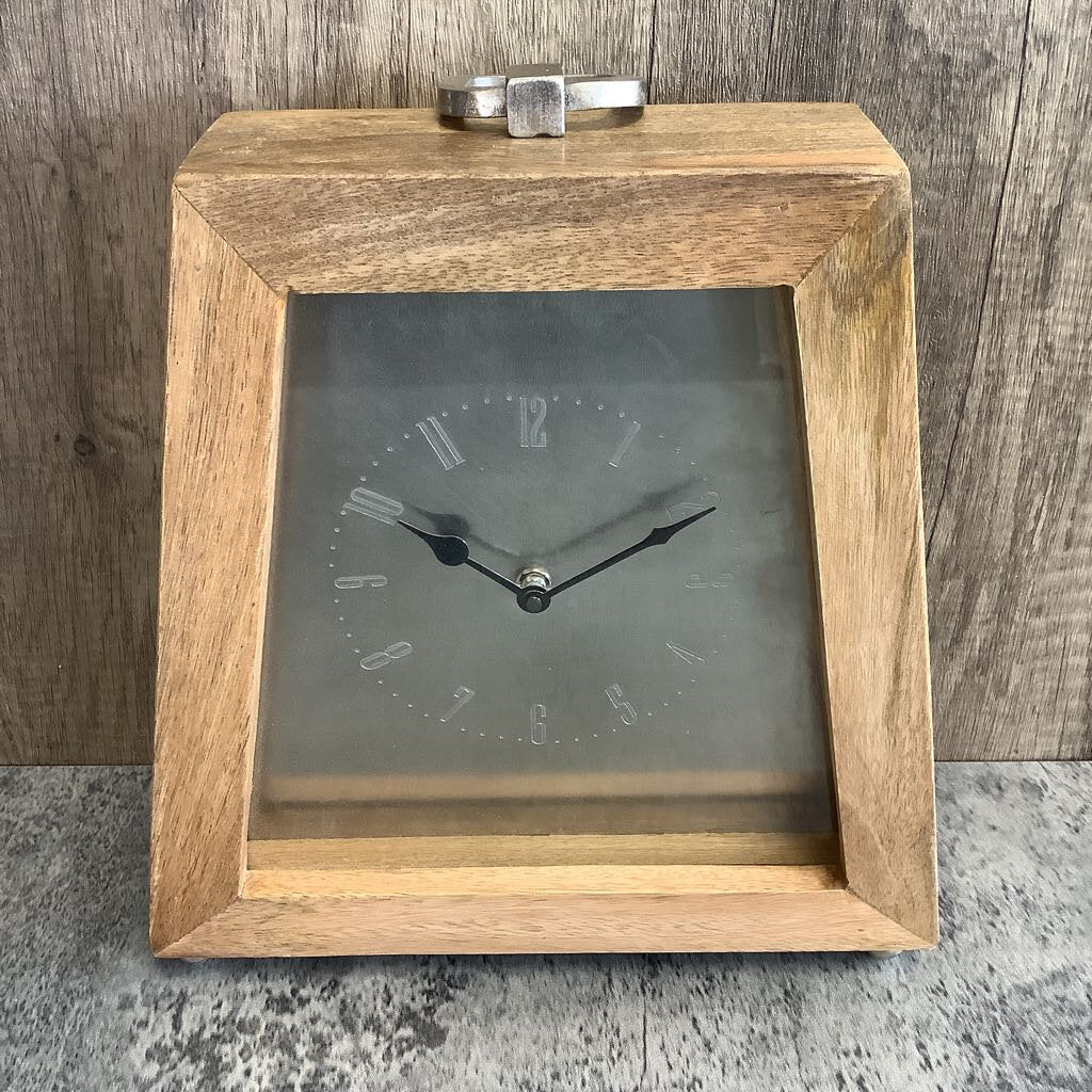 Wooden Taper Table Clock