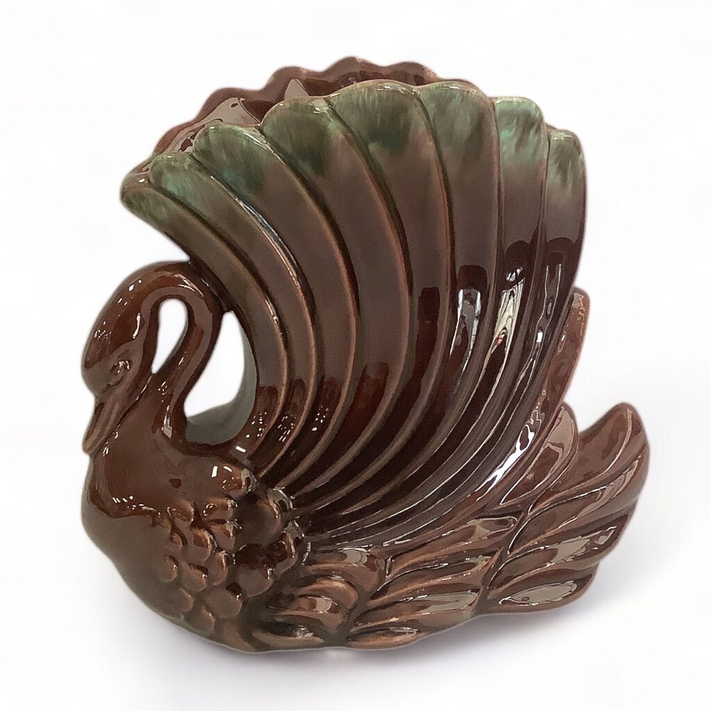 Pottery Swan Vase