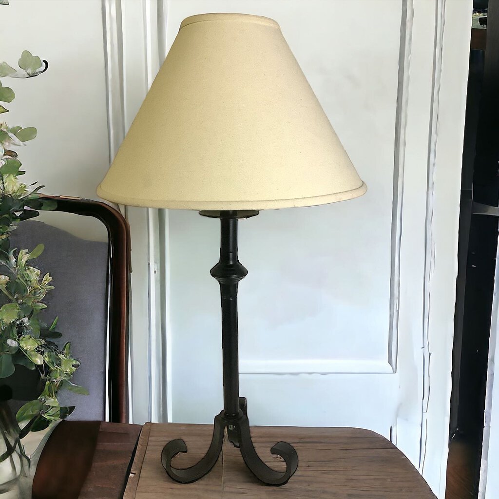 Metal Table Lamp w/Iron Base