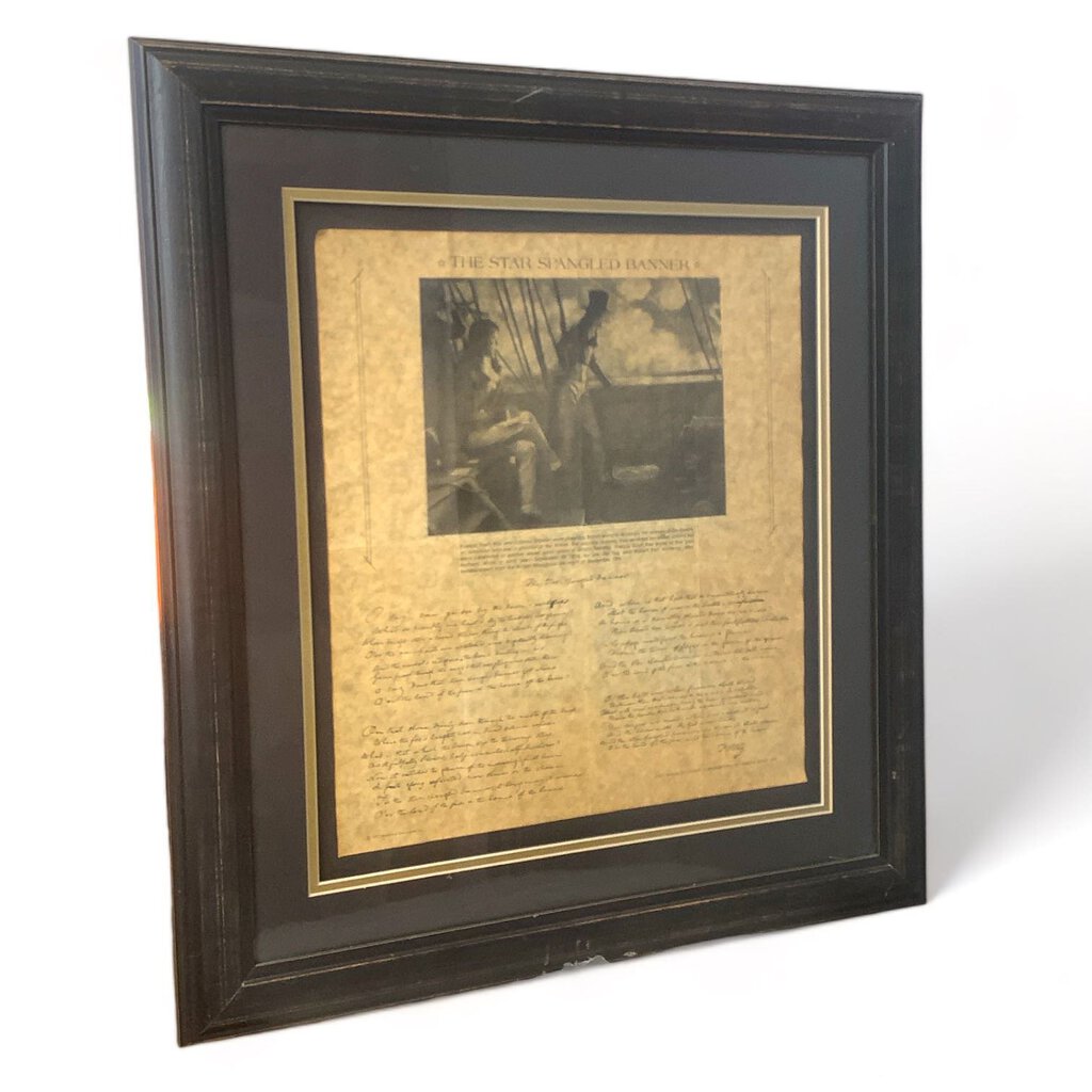 The Star Spangled Banner Replica Framed Article